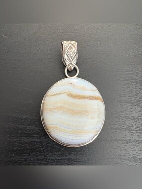 Natural Stone 925 Sterling Silver Pendant